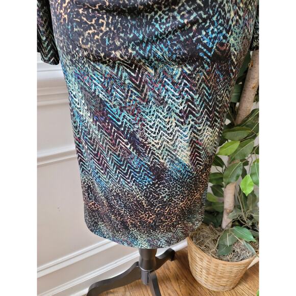 Cato Woman Dress Plus Size 24W Multicolor Abstract Pattern Stretch Casual - Picture 5 of 12